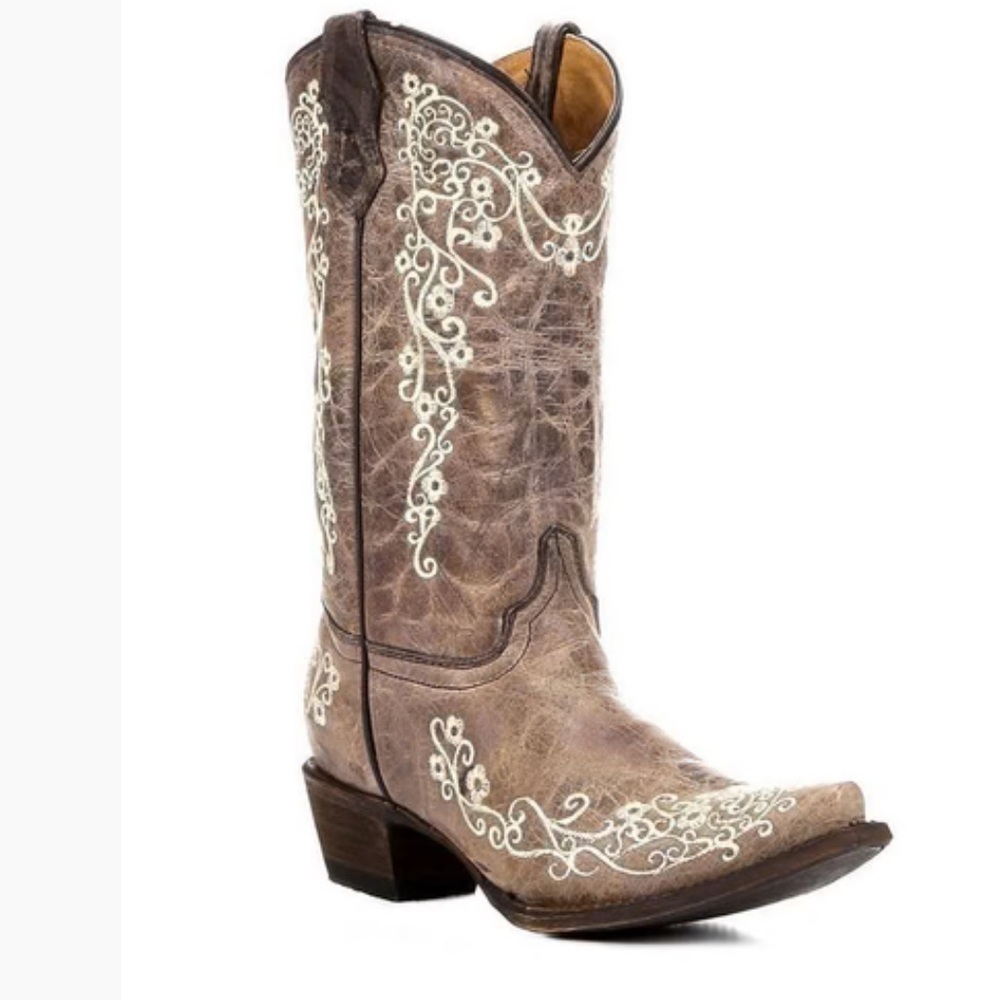 Corral Teens embroidered western boots Sz 2 1/2